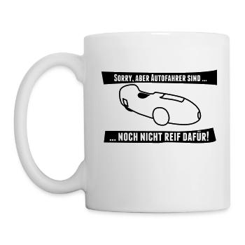 Velomobil DF Spruch 2 - Tasse - Weiß - Links
