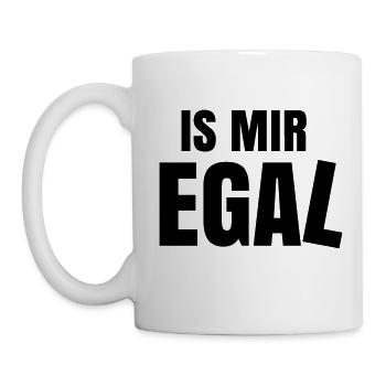 is mir egal Spruch Statement ist - Tasse - Weiß - Links