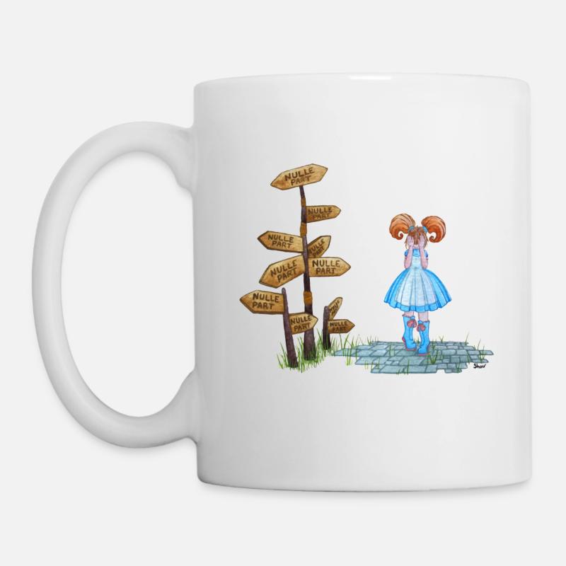 Nirgends - Tasse - Weiß