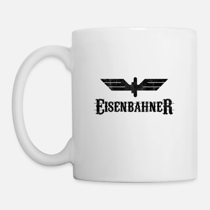 Eisenbahner Design der Eisenbahn, Reichsbahn - Tasse - Weiß