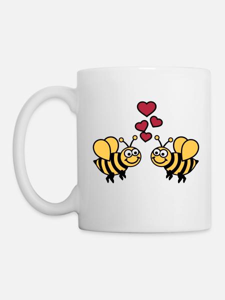 Abeille - Mug blanc - blanc