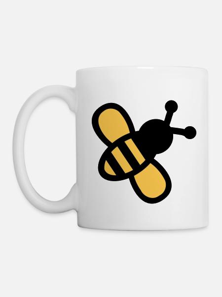 Biene - Tasse - Weiß