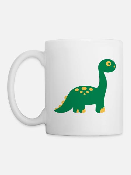 Dinosaurier - Tasse - Weiß