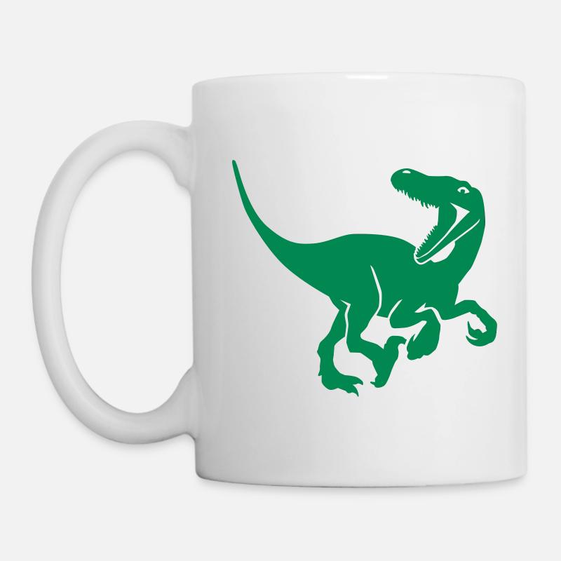 Velociraptor - Tasse - Weiß