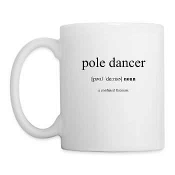 Pole Dancer (Pole-Tänzer/in) Definition Dictionary - Tasse - Weiß - Links