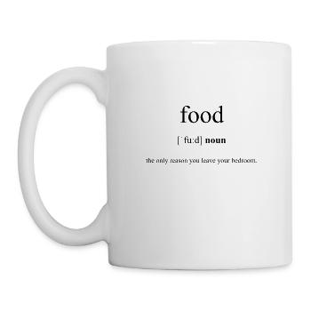 Food (Essen) Definition Dictionary - Tasse - Weiß - Links