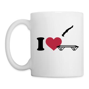 Trampolin - Tasse - Weiß - Links
