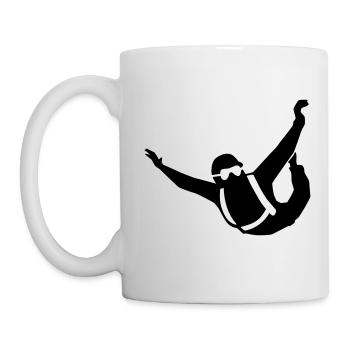 Skydiving - Tasse - Weiß - Links