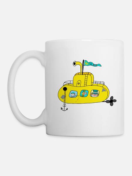We all live in a yellow submarine - Mug - white