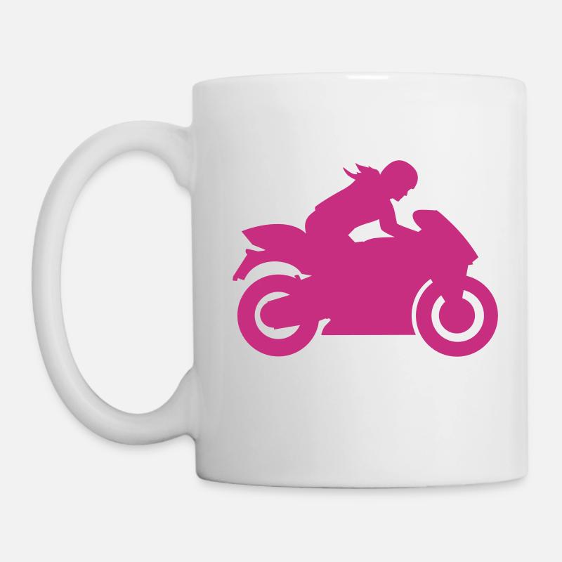 Motorrad - Tasse - Weiß
