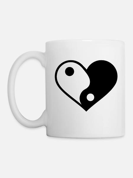 Yin Yang - Tasse - Weiß