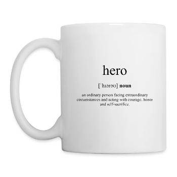 Hero (Hero) Definition Dictionary - Mug - white - Left