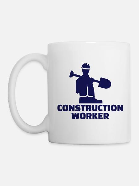 Bauarbeiter - Tasse - Weiß