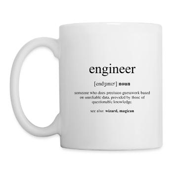 Engineer Definition Dictionary - Mug - white - Left