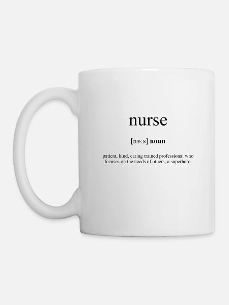 Dictionnaire de définition d'infirmière - Kop/krus - hvid