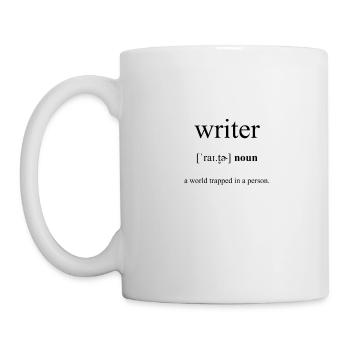 Writer (Schriftsteller) Definition Dictionary - Tasse - Weiß - Links