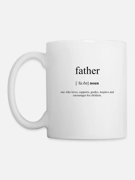 Father (Vater) Definition Dictionary - Tasse - Weiß