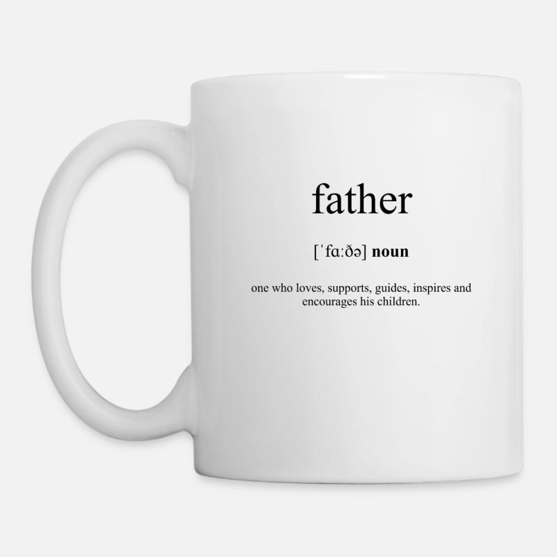 Father (Vater) Definition Dictionary - Tasse - Weiß