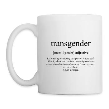Transgender Definition Dictionary - Mug blanc - blanc - Gauche