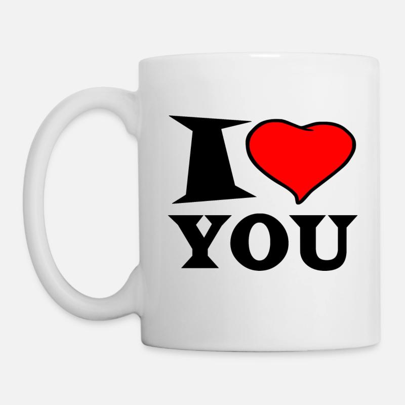 I love you - Tasse - Weiß