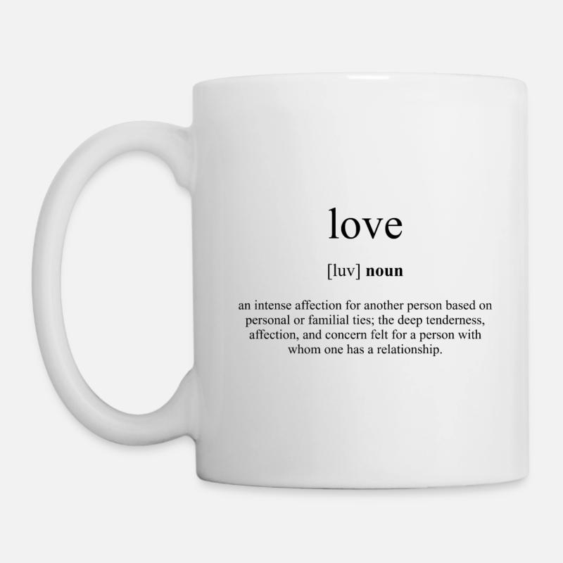 Dictionnaire de définition d'amour - Mug blanc - blanc