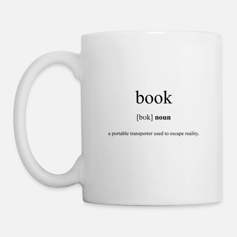 Book (Buch) Definition Dictionary - Tasse - Weiß