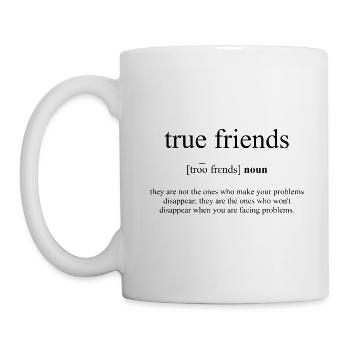 True Friends Definition Dictionary - Mug - white - Left