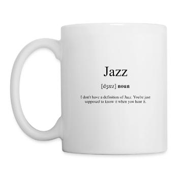 Jazz (Music Style) Definition Dictionary - Mug - white - Left