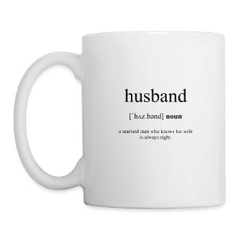 Husband Definition Dictionary - Mug - white - Left