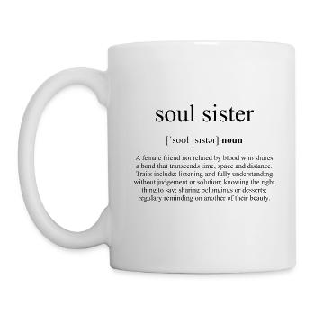 Soul Sister (Seelenschwester) Definition - Tasse - Weiß - Links