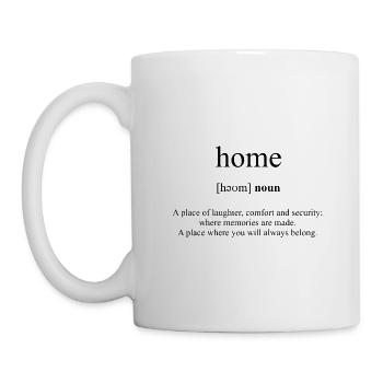 Dictionnaire de définition de la maison - Mug blanc - blanc - Gauche