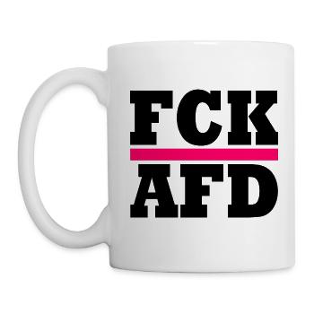 Fck afd - Tasse - Weiß - Links