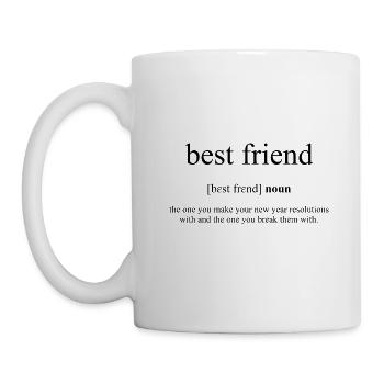 Best Friend (Best Friend) Definition Dictionary - Mug - white - Left
