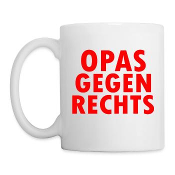 Opas gegen rechts - Tasse - Weiß - Links