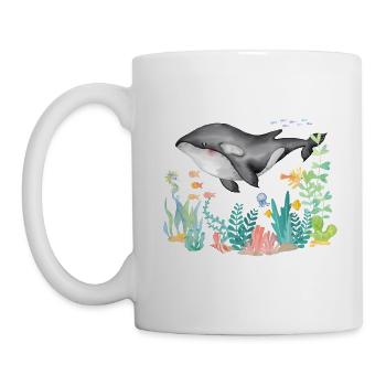 Orca Ozean Underwater - Tasse - Weiß - Links