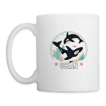 Love Orcas Baby Ocean - Mug - white - Left