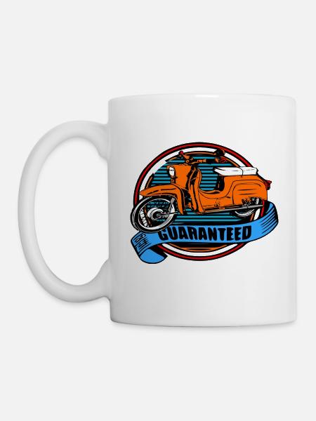 Simson KR 51 Schwalbe Moped - Tasse - Weiß