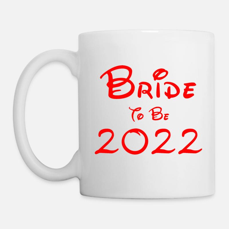 Bride to be 2022 Red Font - Mug - white