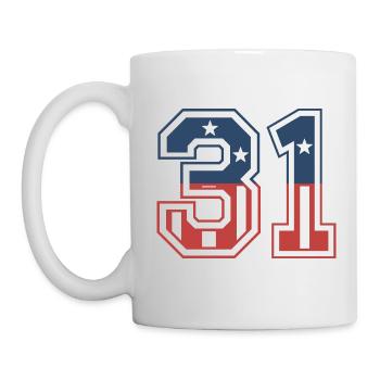 Number 31 USA - Mug - white - Left