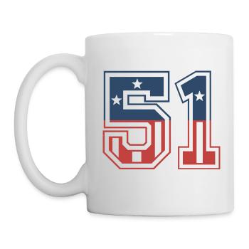 Number 51 USA - Mug - white - Left