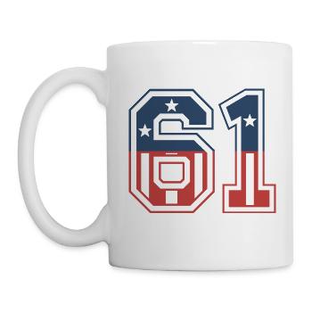 Number 61 USA - Mug - white - Left