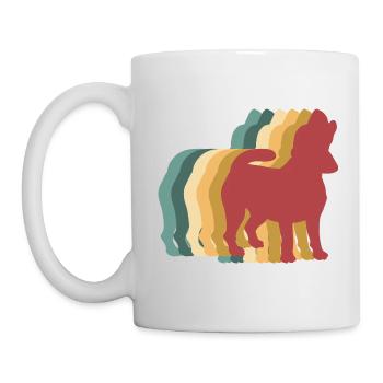 Beagle Dog Retro Vintage - Mug blanc - blanc - Gauche