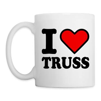 I love truss - Tasse - Weiß - Links