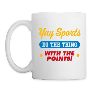 Yay Sports Do the thing with the points - Mug - white - Left