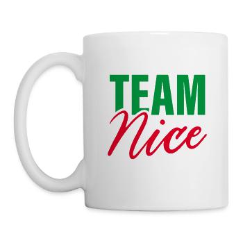 Team Nizza - Tasse - Weiß - Links