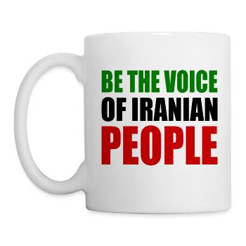 Be the voice of iranian people - Mug - white - Left