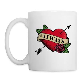 Always Heart Tattoo - Mug - white - Left
