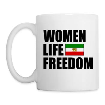 Women life freedom - Tasse - Weiß - Links