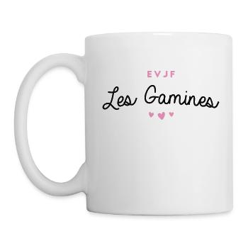 T-shirt EVJF "Les gamines" - Mug blanc - blanc - Gauche