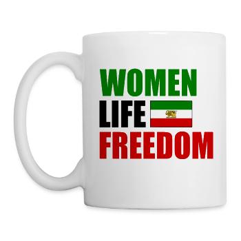 Women life freedom - Tasse - Weiß - Links